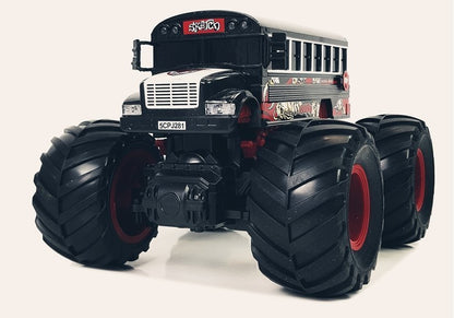 Huge Wheel Remote Controlled Bus 2.4G Sound Black