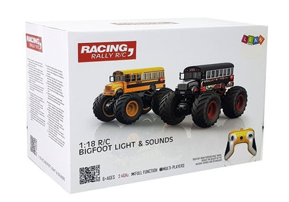 Huge Wheel Remote Controlled Bus 2.4G Sound Black