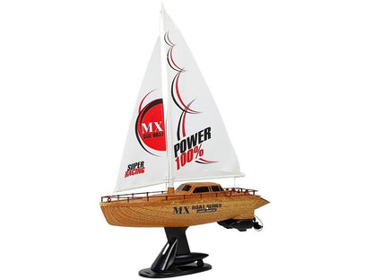 Remote Controlled Sailboat 50 cm Pilot Rudder 27 Mhz