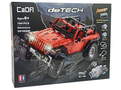 Construction Blocks Auto Off-Road Remote Controlled Red 1941 Elements