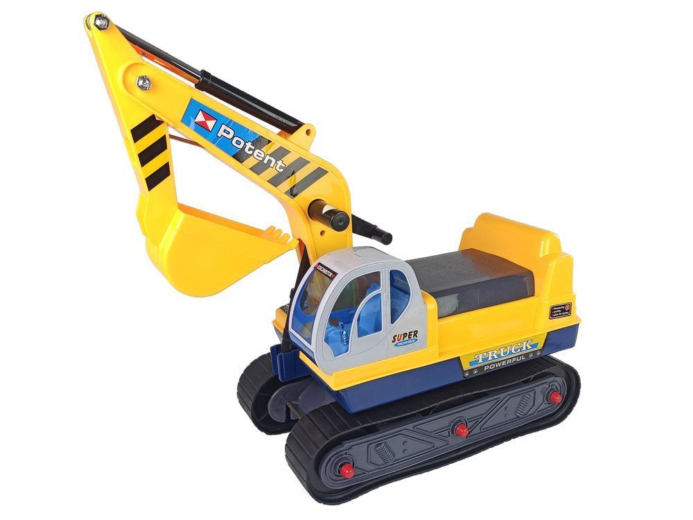 Big Excavator Construction Rider Helmet Yellow