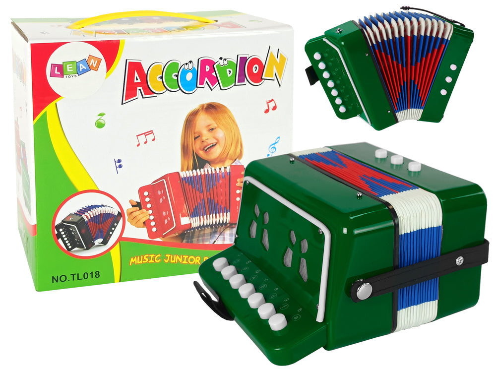 Accordion Instrument for a Young Musician Green