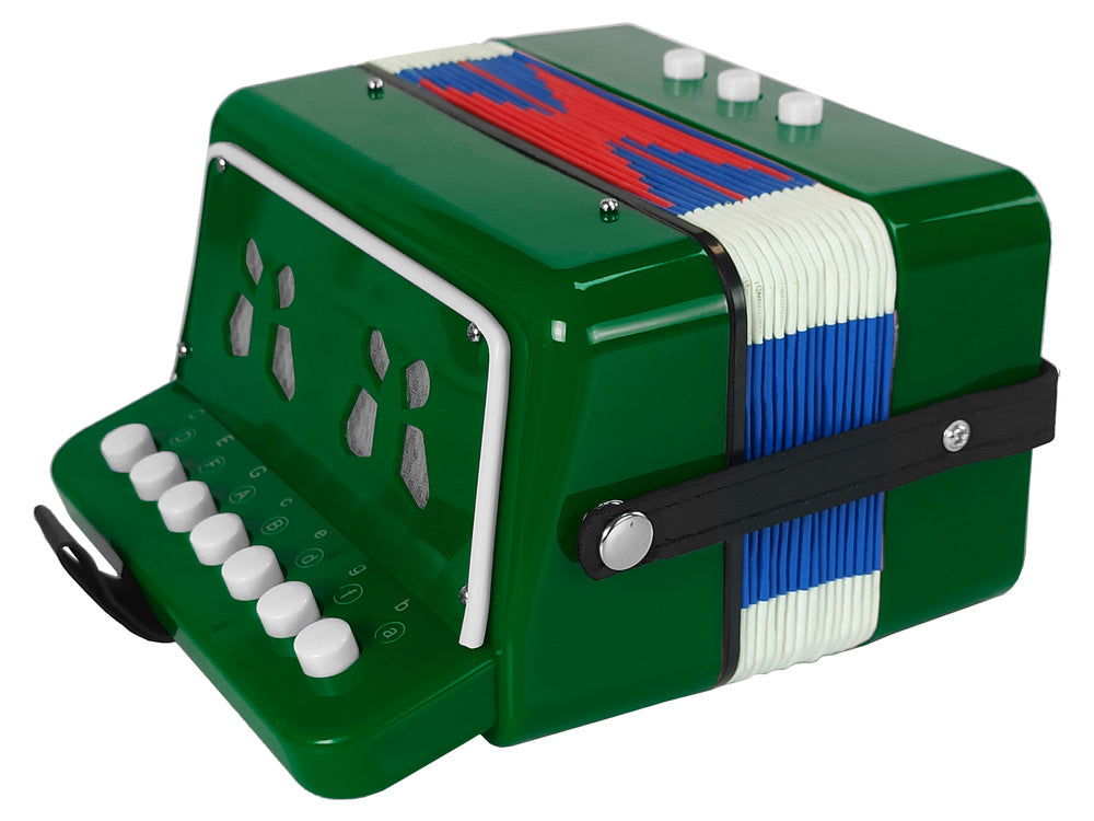 Accordion Instrument for a Young Musician Green