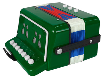 Accordion Instrument for a Young Musician Green