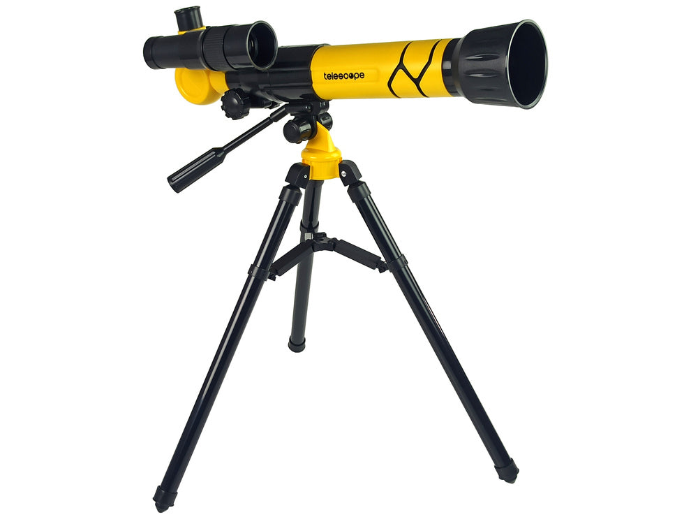 Scientific Educational Telescope With Yellow A  Phone Holder