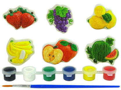 Plaster Painting Set Fruit Strawberry Grapes Banana