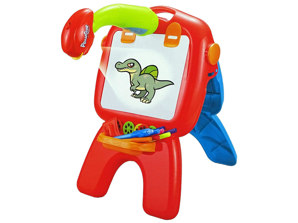 Double-sided Board Chalk Pens Stand Projector Pictures Red