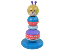 Wooden Teddy Bear Educational Pyramid Balancing Tower