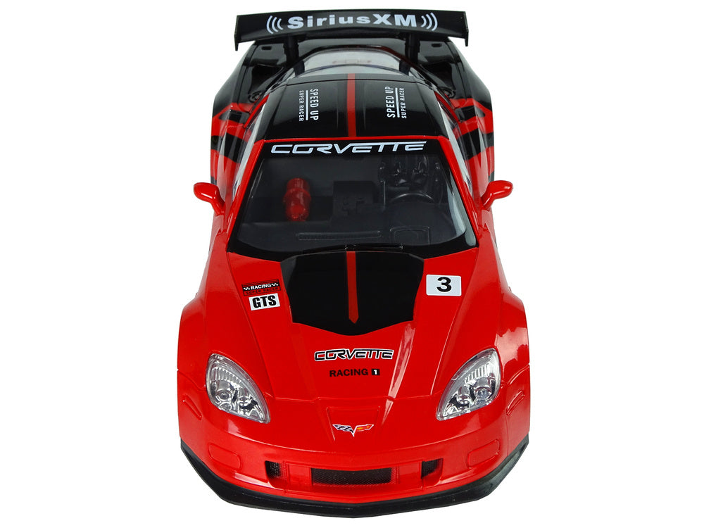 Racing Sports Car R/C 1:18 Corvette C6.R Red 2.4 G Lights