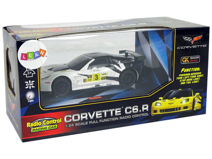Sports Car R/C 1:24 Corvette C6.R White 2.4 G Lights