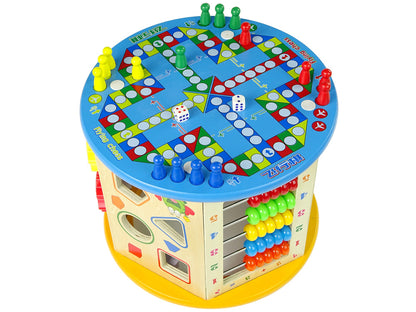 Educational Wooden Cube Sorter Maze Abacus Game Ludo Pawns