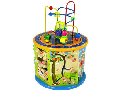 Educational Wooden Cube Sorter Maze Abacus Game Ludo Pawns