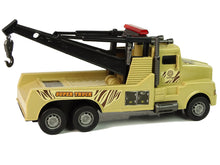 Auto Tow Truck Roadside Assistance 1:10 Rope Brown