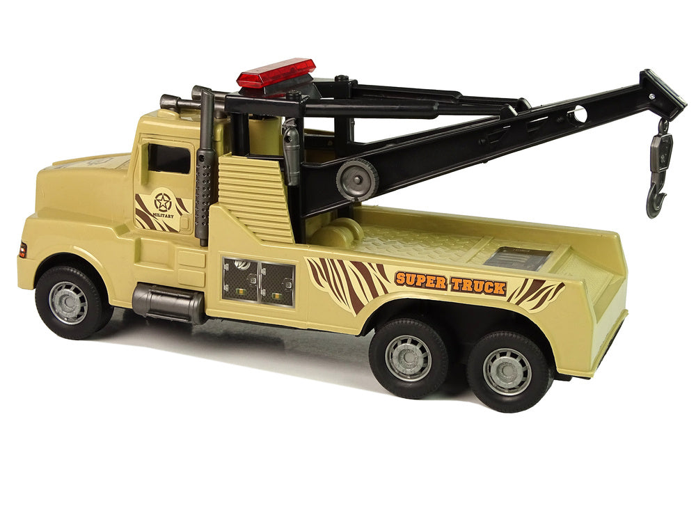 Auto Tow Truck Roadside Assistance 1:10 Rope Brown
