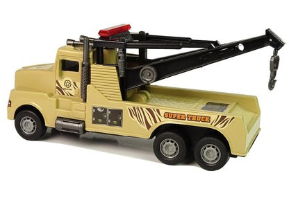 Auto Tow Truck Roadside Assistance 1:10 Rope Brown