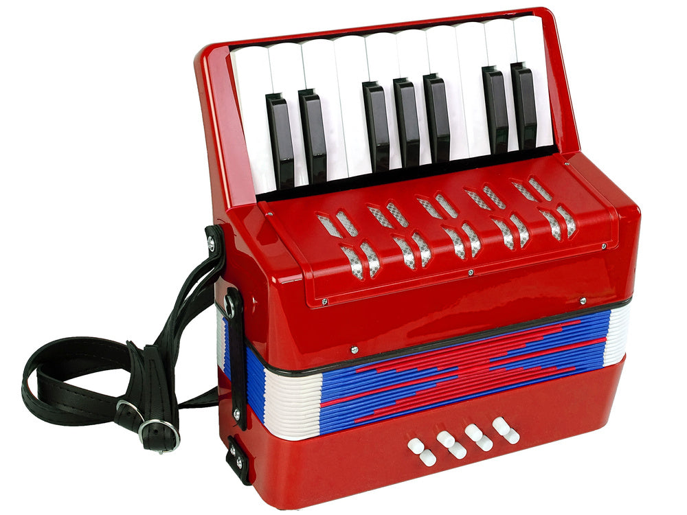 Accordion Musical Instrument for Kids Music Red