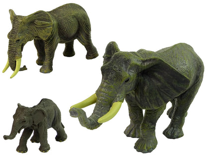 Africa Elephants Tigers Wild Animals Figure Set