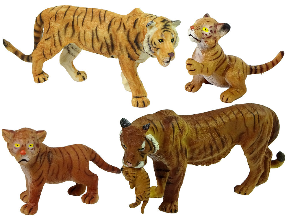 Africa Elephants Tigers Wild Animals Figure Set