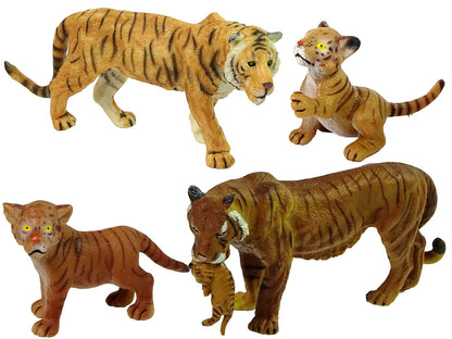 Africa Elephants Tigers Wild Animals Figure Set