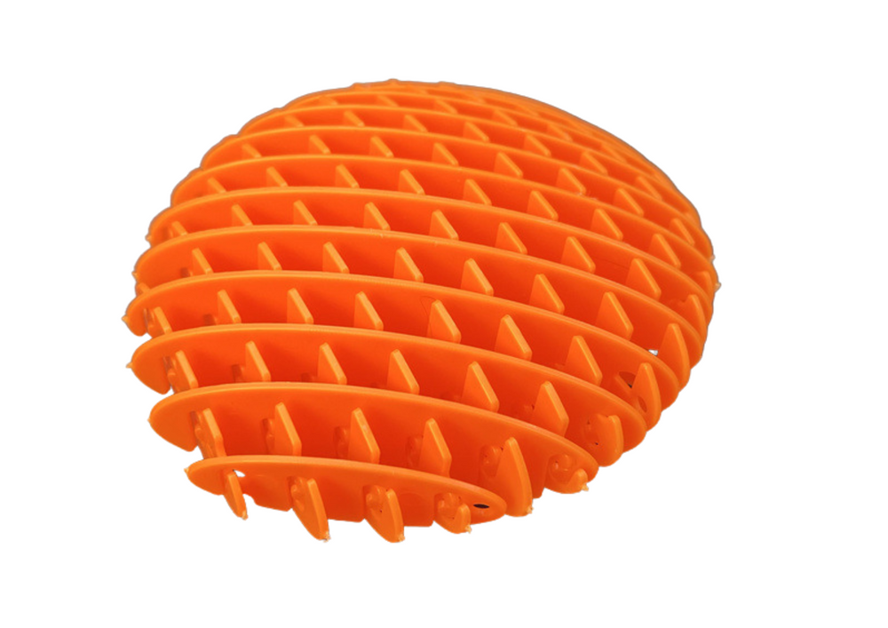 Antistresová hračka fidget elastická senzorická 10cm oranžová