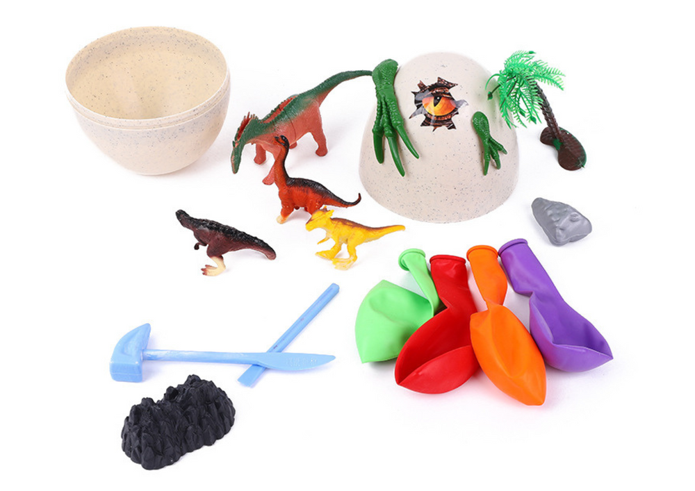 Archeologická sada ledová vejce s dinosaury 6 ks s nářadím
