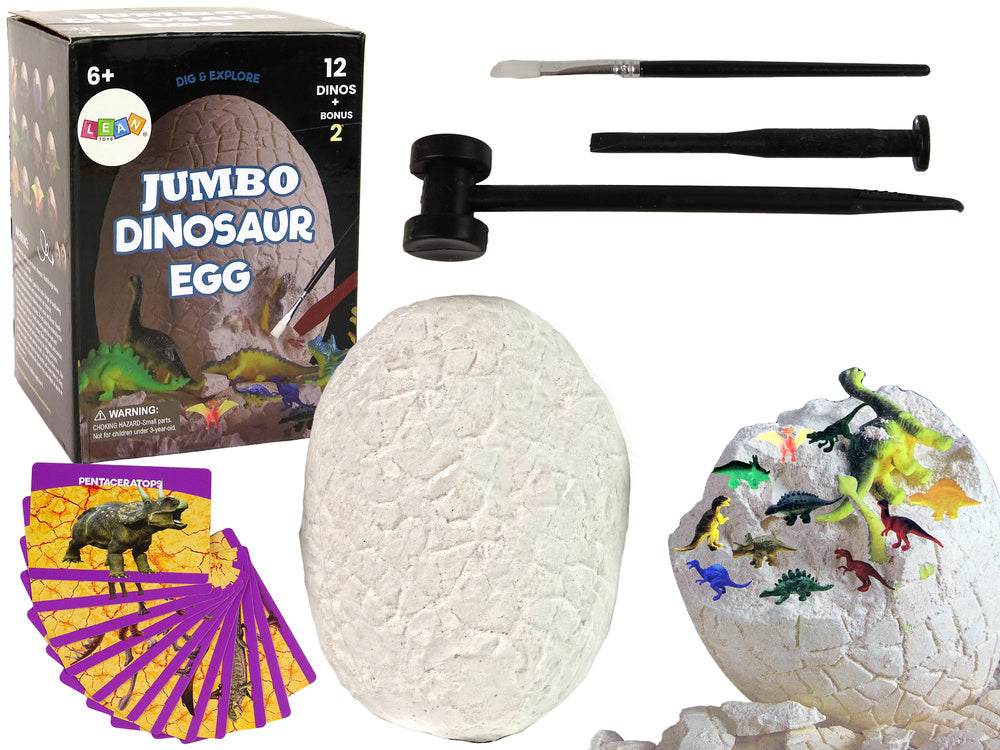 Archeologická sada vejce – 12 dinosaurů s nástroji