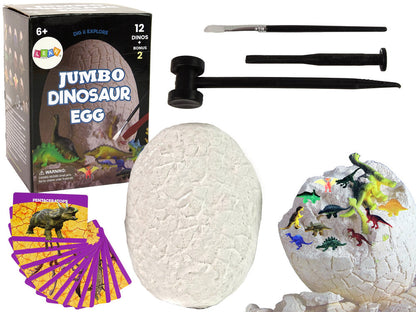 Archeologická sada vejce – 12 dinosaurů s nástroji