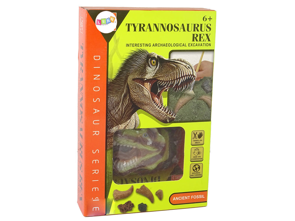 Archeologická sada vykopávky dinosaura Tyrannosaurus s nástroji