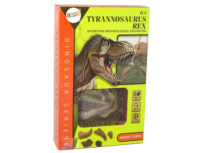 Archeologická sada vykopávky dinosaura Tyrannosaurus s nástroji