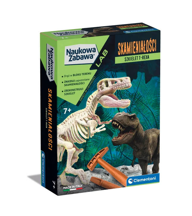 Archeologický set T-Rex kostra – vědecká zábava Clementoni
