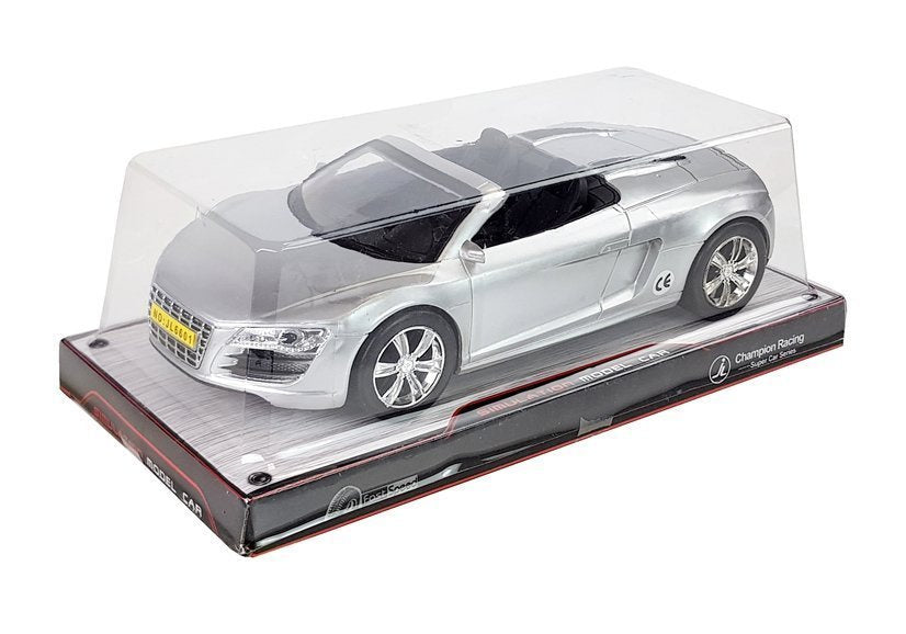 Autíčko s frikčním pohonem kabriolet 1:18 stříbrné
