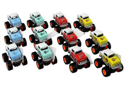 Auto 4x4 monster truck s velkými koly 4 barvy