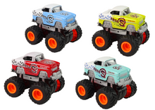 Auto 4x4 monster truck s velkými koly 4 barvy
