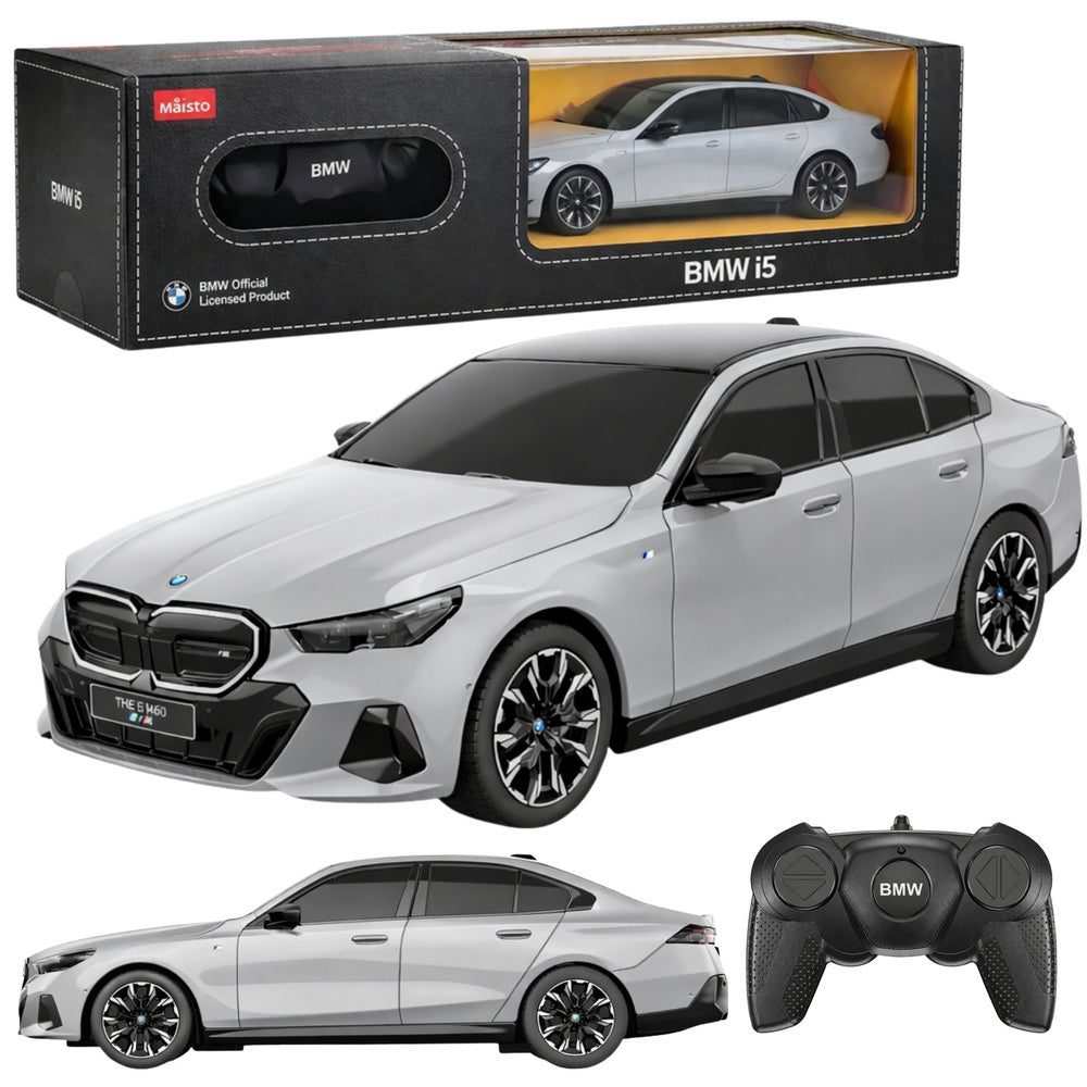 Auto BMW i5 na dálkové ovládání RC šedé Rastar 1:24