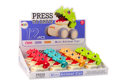 Auto dinosaurus Triceratops na tlačení, 4 druhy