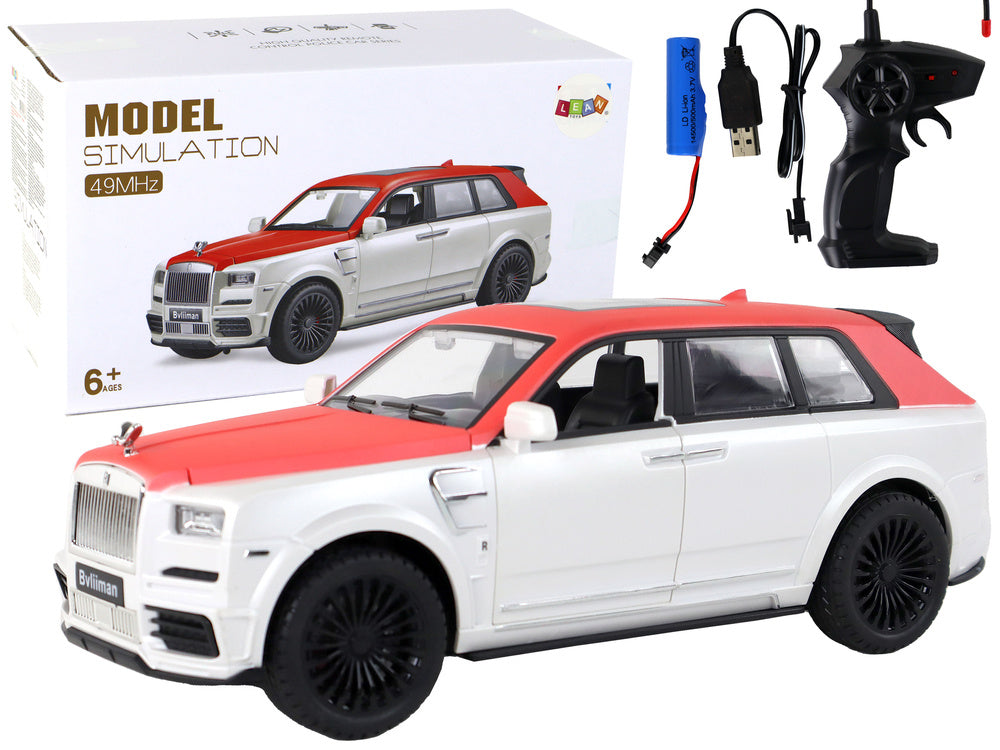 Auto na dálkové ovládání 1:20 – s pilotem | bílo červené