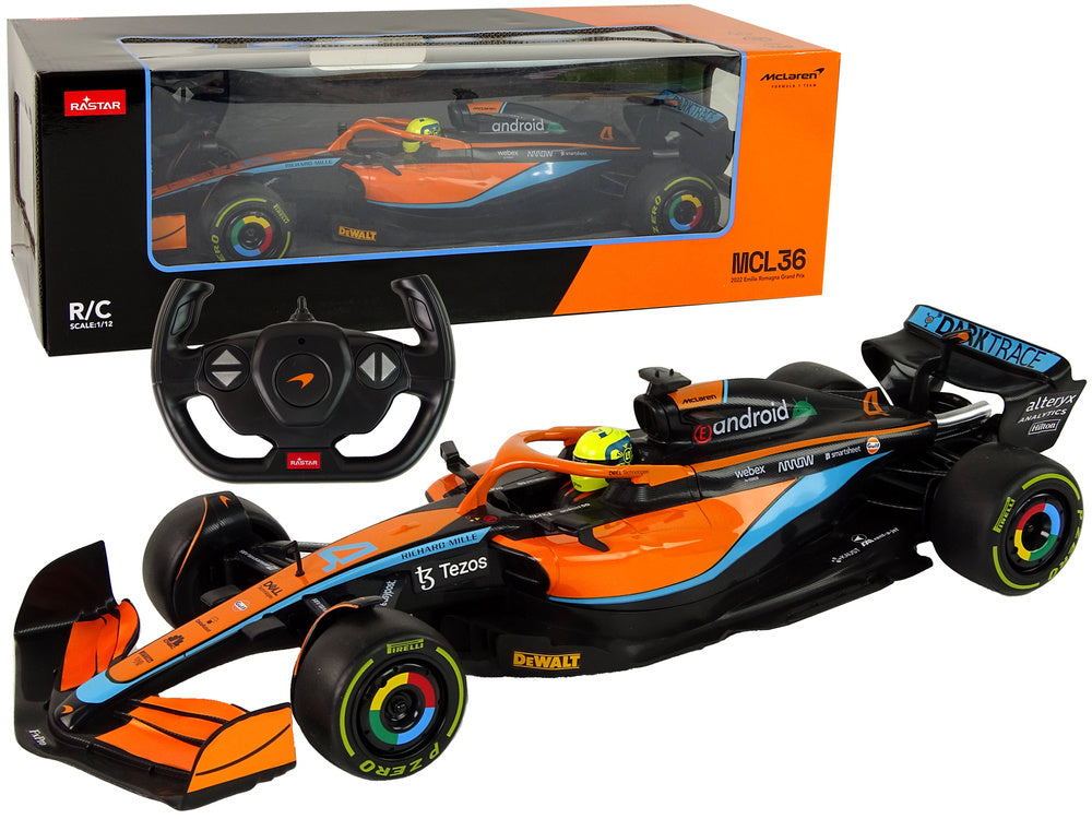 Auto na dálkové ovládání McLaren F1 oranžové 1:12 – Rastar