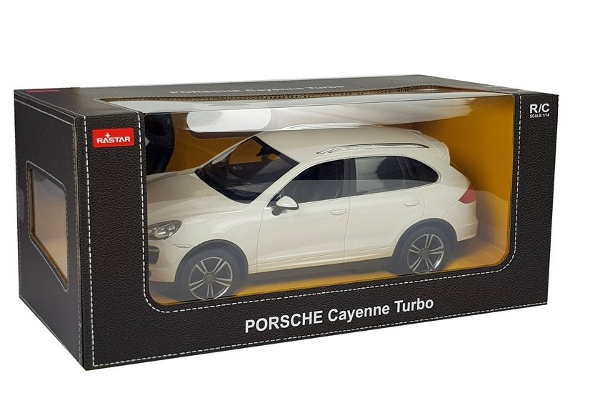 Auto na dálkové ovládání Porsche Cayenne bílé 1:14 – Rastar