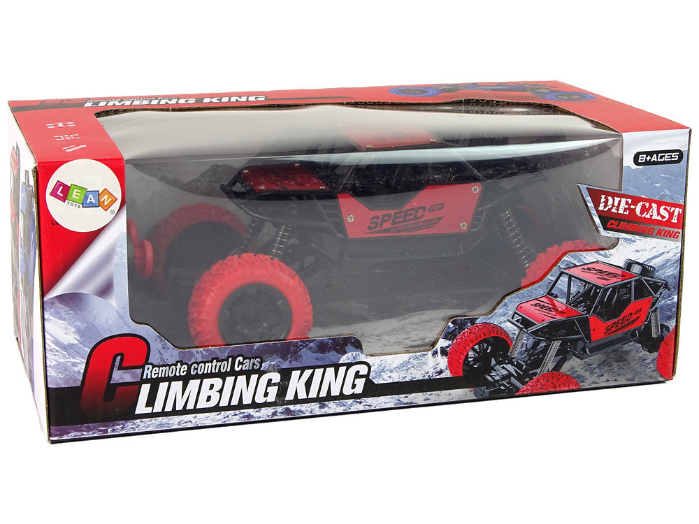 Auto na dálkové ovládání R/C 1:18 – terénní s pilotem | červené
