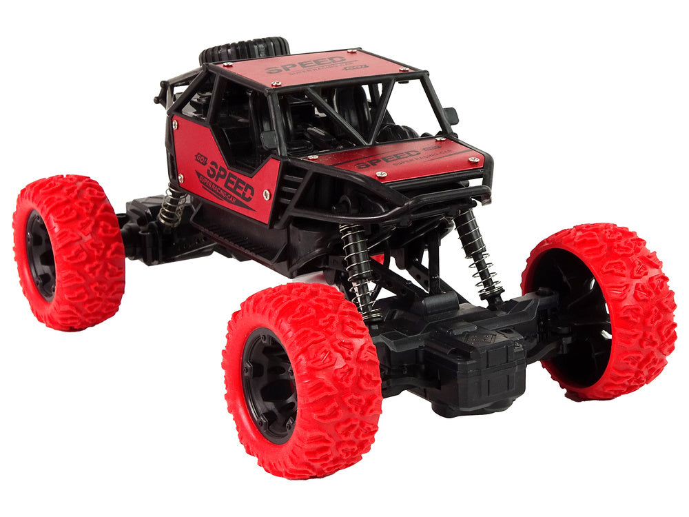 Auto na dálkové ovládání R/C 1:18 – terénní s pilotem | červené
