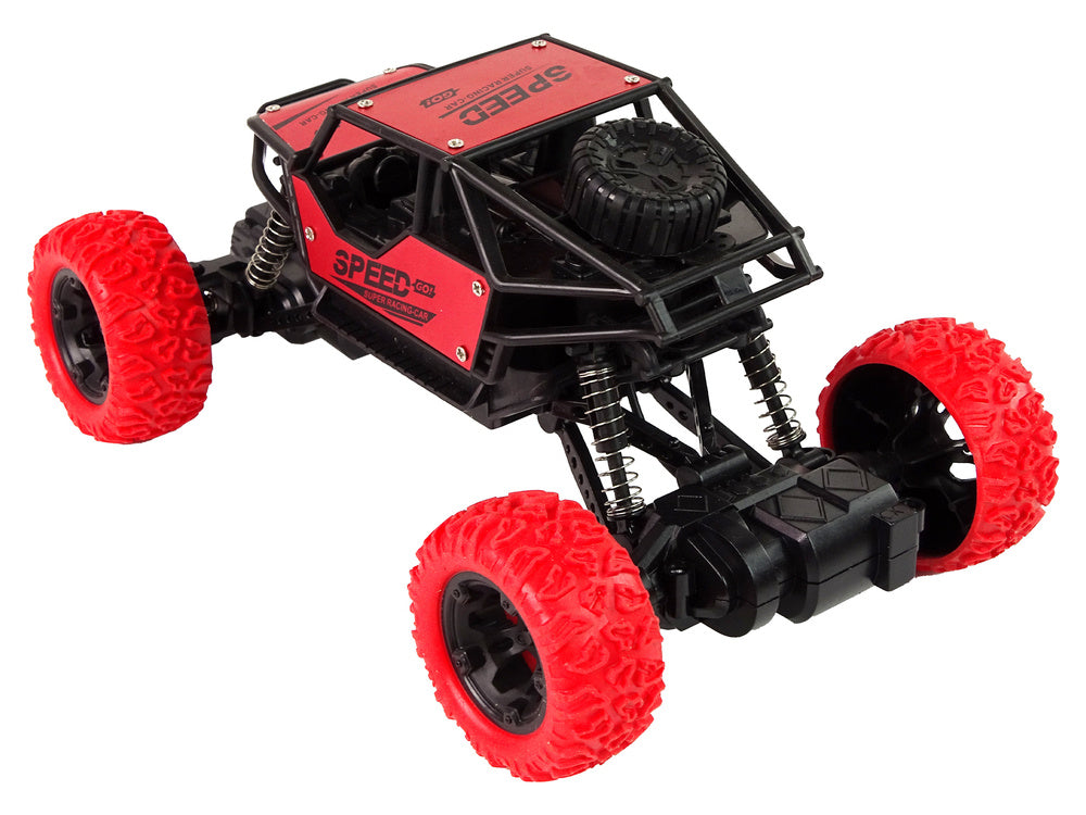 Auto na dálkové ovládání R/C 1:18 – terénní s pilotem | červené