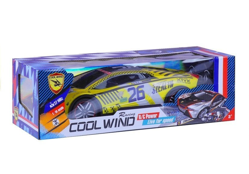 Auto na dálkové ovládání sportovní s pilotem 1:14 žluté