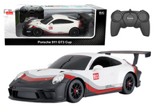 Auto RC 1:18 Porsche 911 GT3 s pilotem – Rastar bílo šedé