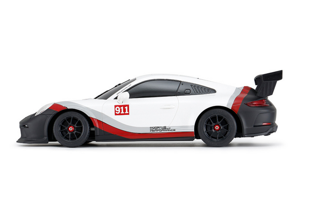 Auto RC 1:18 Porsche 911 GT3 s pilotem – Rastar bílo šedé