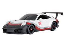 Auto RC 1:18 Porsche 911 GT3 s pilotem – Rastar bílo šedé