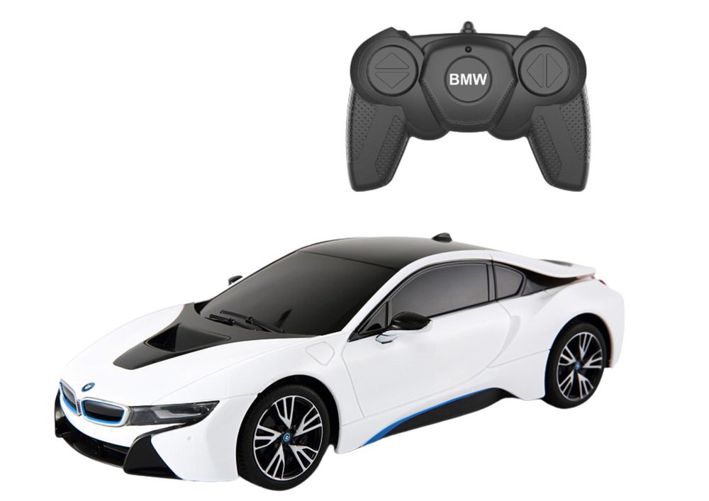 Auto RC 1:18 s dálkovým ovládáním BMW I8 – Rastar bílé