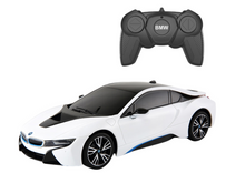 Auto RC 1:18 s dálkovým ovládáním BMW I8 – Rastar bílé