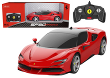 Auto RC Ferrari SF90 Stradale 1:18 s LED světly červené – Rastar