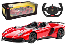 Auto RC Lamborghini Aventador Cabrio 1:12 s pilotem červené