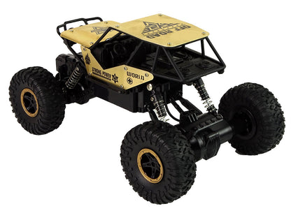 Auto RC s vysokými koly 1:18 s amortizátory černé zlaté